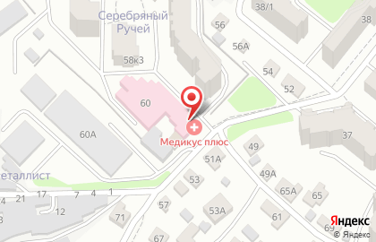 Многопрофильный оздоровительный медицинский центр Медикус-плюс в Советском районе на карте