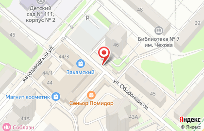 Сеть водоматов Серебряное озеро на Автозаводской улице на карте