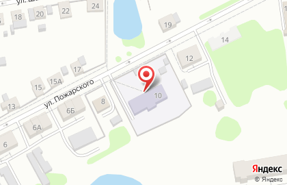 Детский сад №2 на улице Пожарского на карте