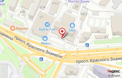 База отдыха Заимка на проспекте Красного Знамени на карте