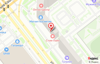 Салон дверей PROFILDOORS mall на улице Братьев Кашириных на карте