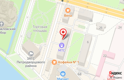 Салон красоты Петергофские Цирюльники на Торговой площади, 4 на карте