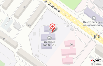 Детский сад №218 в Октябрьском районе на карте