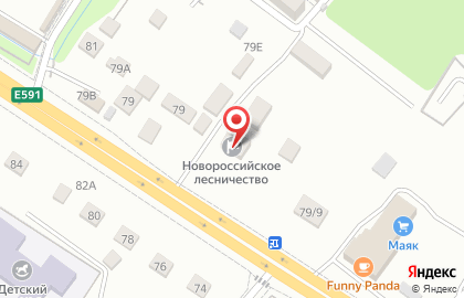 Новороссийский филиал Краевой лесопожарный центр на карте