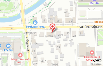 Магазин цветов Гербера в Центральном районе на карте