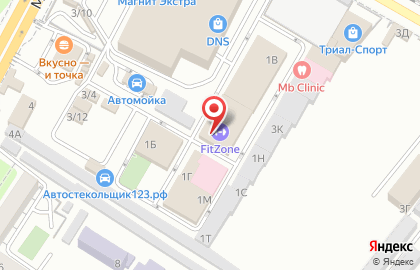 Фитнес-центр Fit Zone в Новороссийске на карте