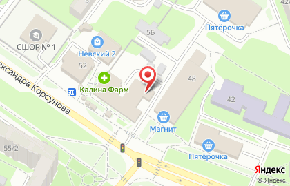 Кафе Амур на проспекте Александра Корсунова на карте