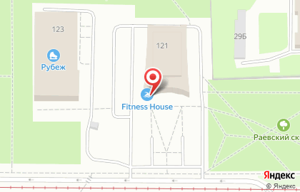 Фитнес клуб Fitness House на проспекте Ветеранов на карте