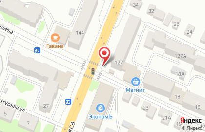 Киоск по продаже печатной продукции Пресса на улице Карла Маркса на карте