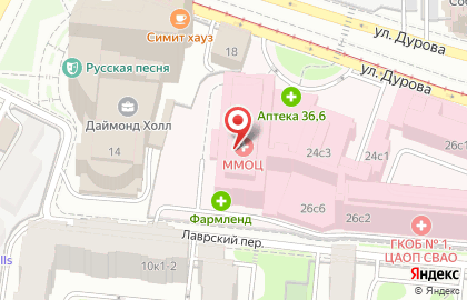 ОАО Банкомат, Московский Индустриальный Банк на улице Дурова на карте