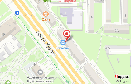 Общежитие в Кемерово на карте