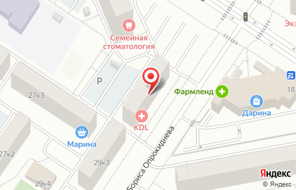 Агентство недвижимости Юнидом на улице Бориса Опрокиднева на карте