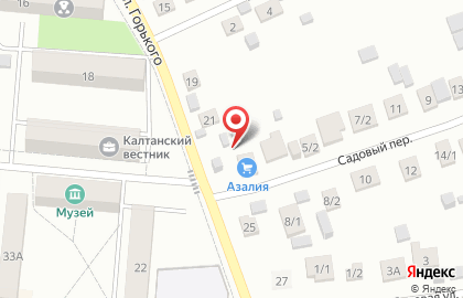 Универсальный магазин Азалия на улице Горького на карте