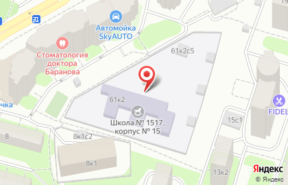 Школа №1517 с дошкольным отделением на улице Маршала Тухачевского на карте