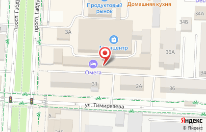 Гостиница Омега на улице Ленина на карте