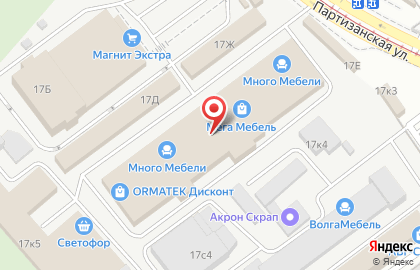 ТЦ МегаМебель в Железнодорожном районе на карте