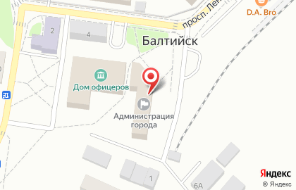 Администрация муниципального образования городское поселение г. Балтийск на карте