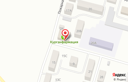 Аптека Курганфармация в Кургане на карте