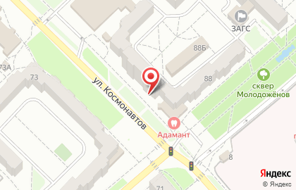 Парикмахерская Марафет на улице Космонавтов на карте