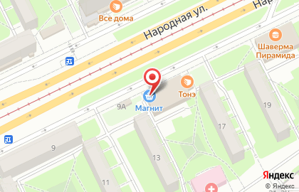 Супермаркет Магнит в Санкт-Петербурге на карте