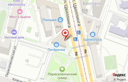 Салон цветов Megaflowers на улице Цвиллинга на карте