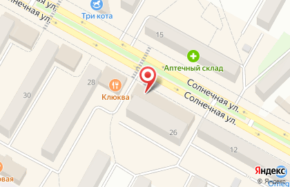 Магазин детских товаров Робинзон на Солнечной улице на карте