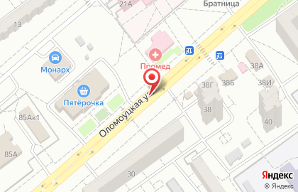 ООО Формула чистоты на Оломоуцкой улице на карте