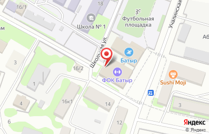 Физкультурно-оздоровительный комплекс Батыр на улице Чапаева на карте