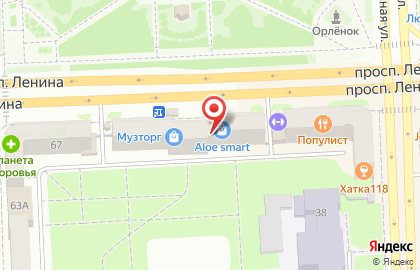ALOE smart, сеть магазинов корейской и уходовой косметики на проспекте Ленина на карте
