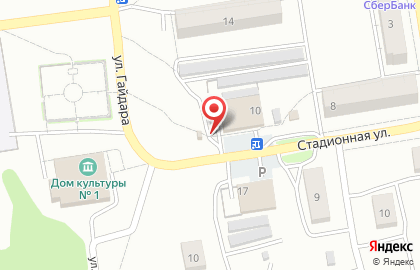 Продуктовый киоск Хлебная лавка на Стадионной улице на карте