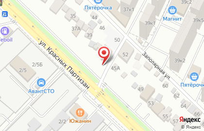 Строительная компания МЕТРИКС ДЕВЕЛОПМЕНТ на улице Красных Партизан на карте