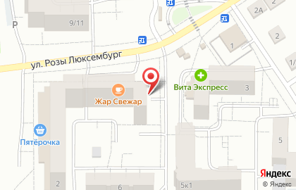 Фирменный магазин Рубль Бум на улице Розы Люксембург на карте