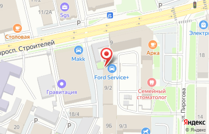 Пункт технического осмотра в Центральном районе на карте