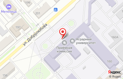 Банкомат Левобережный на улице Добролюбова на карте