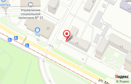 Гипермаркет Магнит на улице Металлургов на карте