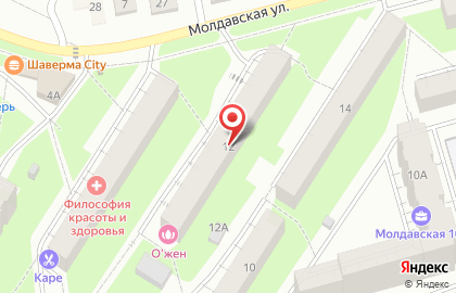 Аптека Планета Здоровья на Молдавской улице, 12 на карте