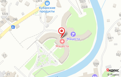 Санаторий Мацеста в Сочи на карте