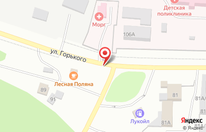 Детос на улице Горького на карте