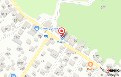 Супермаркет Магнит в Адлерском районе на карте