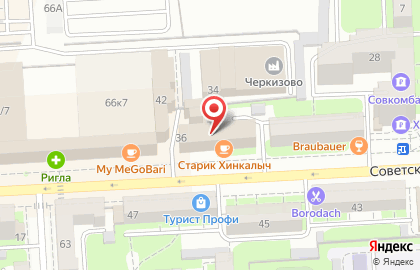 Компания Липецк-Септик на Советской на карте