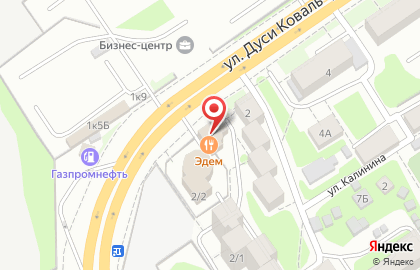Кафе Любава на улице Дуси Ковальчук на карте