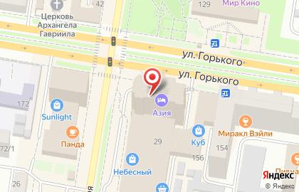 Банкомат Газпромбанк на улице Горького на карте