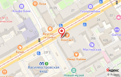 Бистро на ул. 6-я линия В.О., 27 на карте