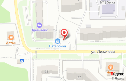 Супермаркет Пятёрочка в Челябинске на карте