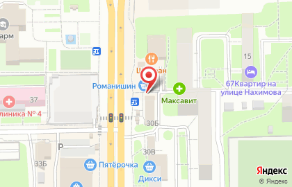 Киоск по продаже фруктов и овощей на улице Нормандия-Неман на карте
