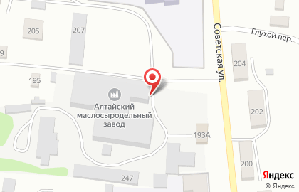 Алтайский маслосыродельный завод на карте