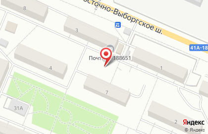 Киоск по продаже печатной продукции, Ленинградская область в Сертолово на карте