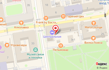 Химчистка-прачечная Енисей в Центральном районе на карте