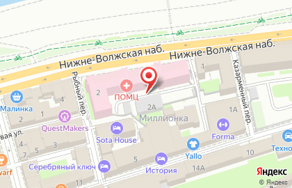 Поликлиника №1 на Московской на карте