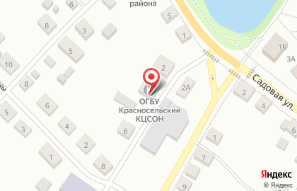 Комплексный центр социального обслуживания населения на улице Луначарского на карте